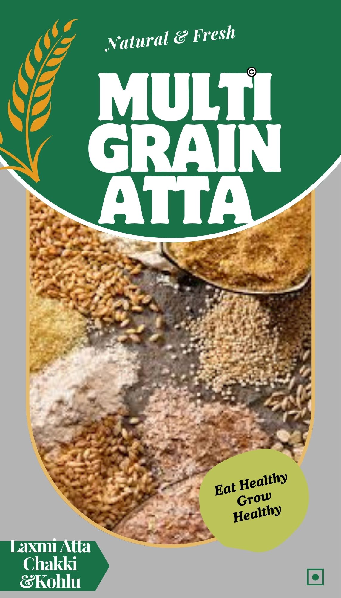Multigrain Atta – 100% Natural, High-Fiber, and Heart-Healthy | Laxmi Atta Chakki, Jalandhar